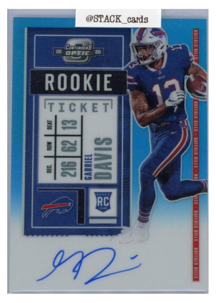 2020 Panini Contenders Optic Base Set Gabriel Davis #139 card