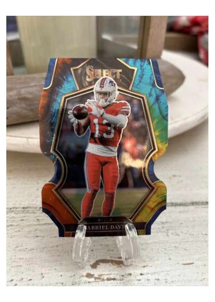 2022 Panini Select Base Set Gabriel Davis Tie Dye Die Cut #112 card