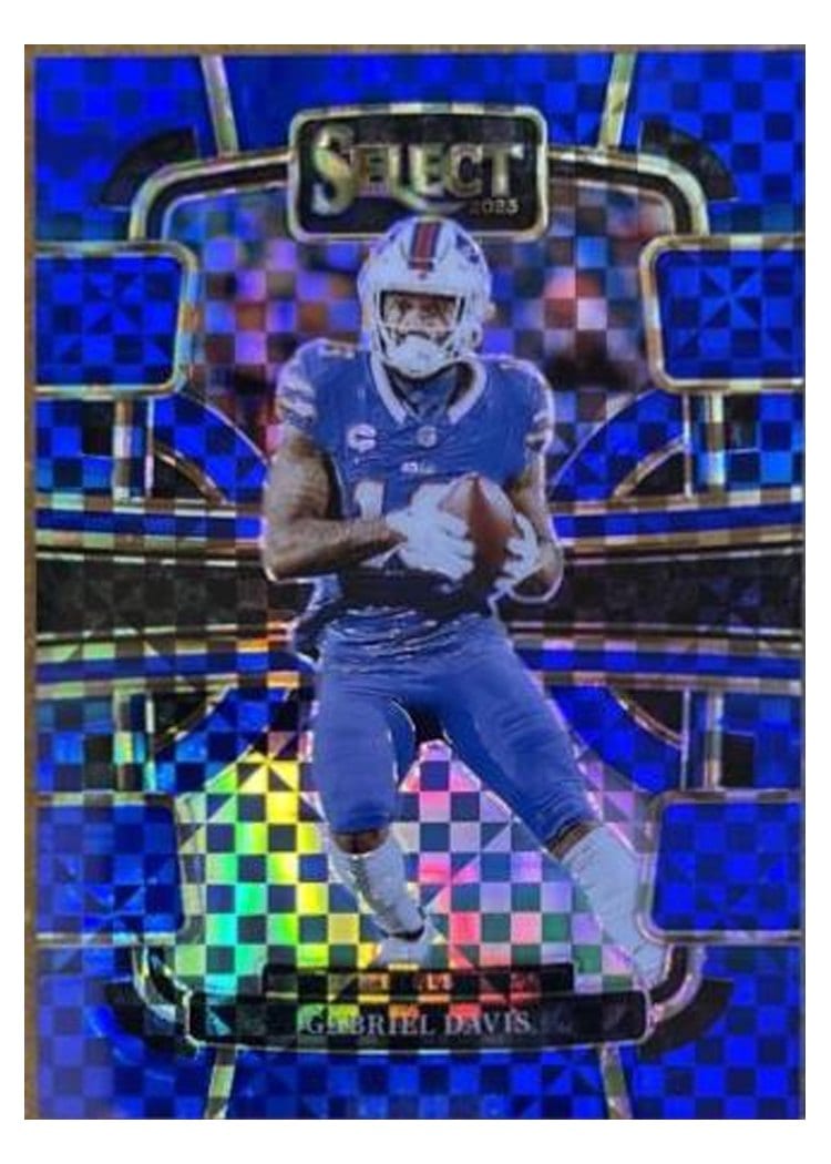 2023 Panini Select Base Set Gabriel Davis Blue Prizm #11 card