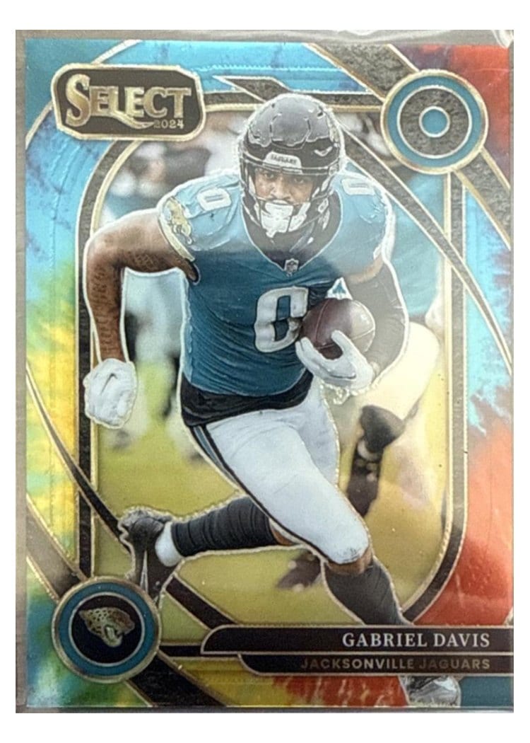2024 Panini Select Base Set Gabriel Davis Tie-Dye Prizm #257 card