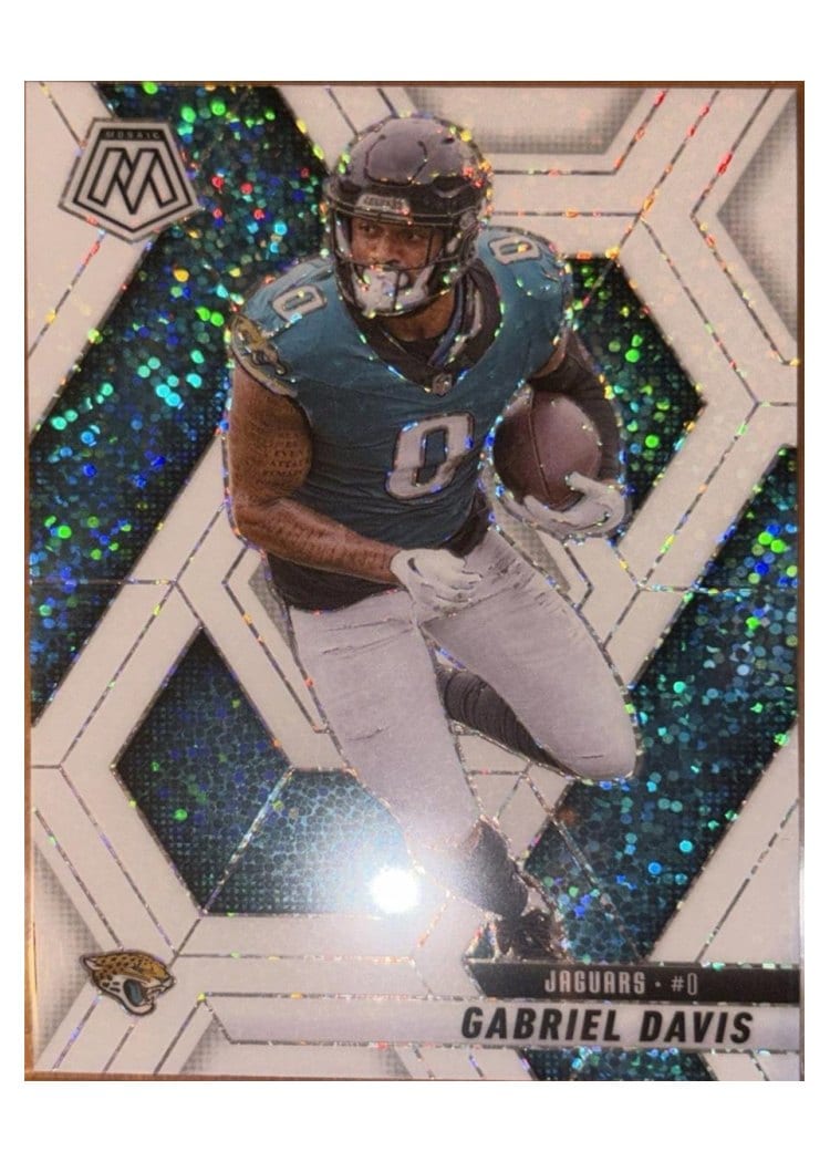 2025 Panini Mosaic Base Set Gabriel Davis White Sparkle #54 card