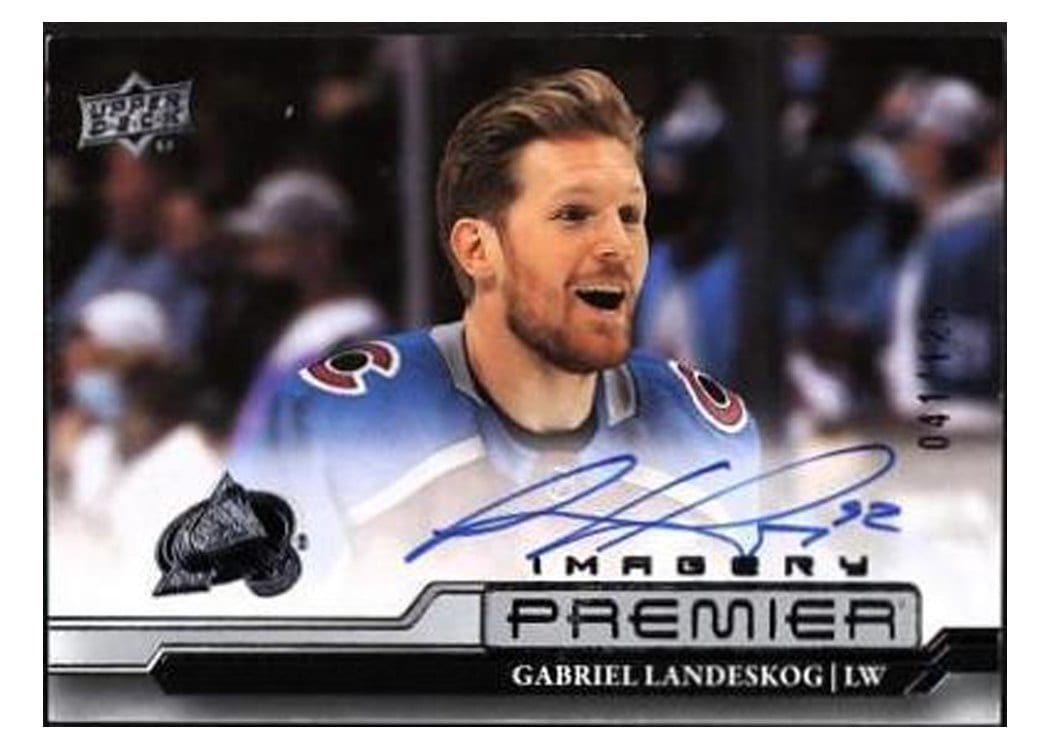 2022-23 Upper Deck Premier Premier Dynamic Imagery Autograph Gabriel Landeskog #PDIA-GL