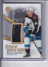 2022-23 Upper Deck Ultimate Collection Stick With Me Gabriel Landeskog #SWM-GL