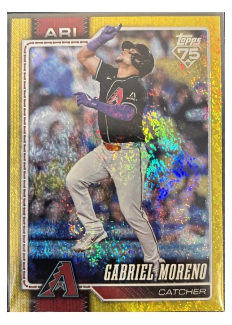 2026 Topps Base Set Gabriel Moreno Yellow Holo #71 card