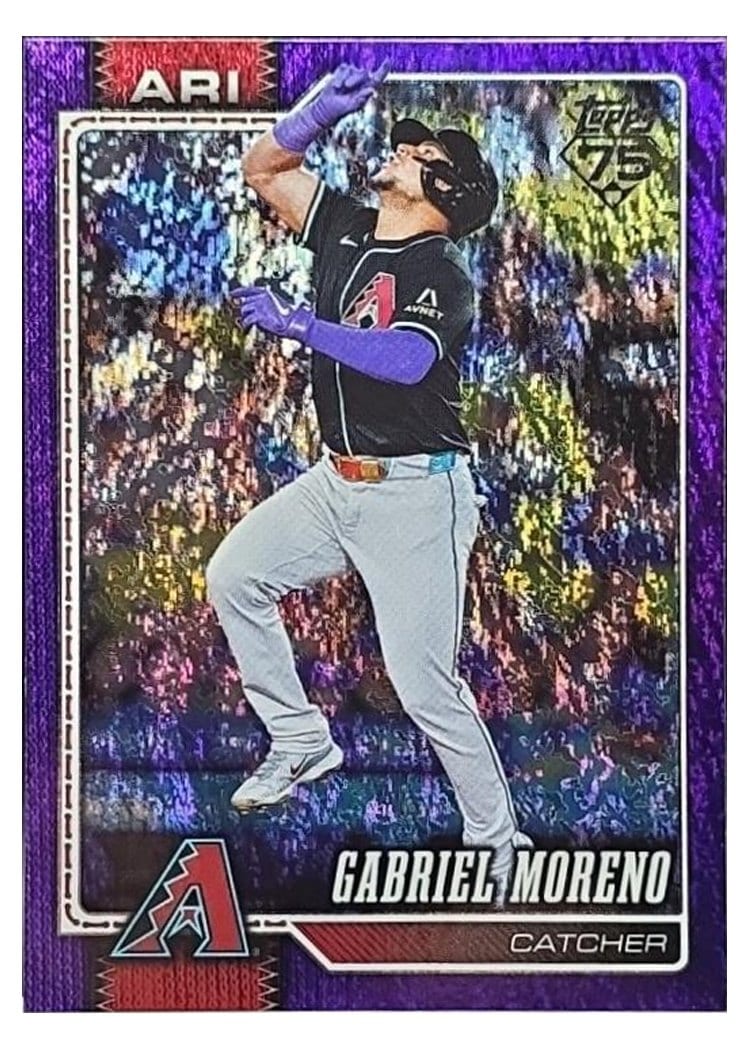2026 Topps Base Set Gabriel Moreno Purple Holo #71 card