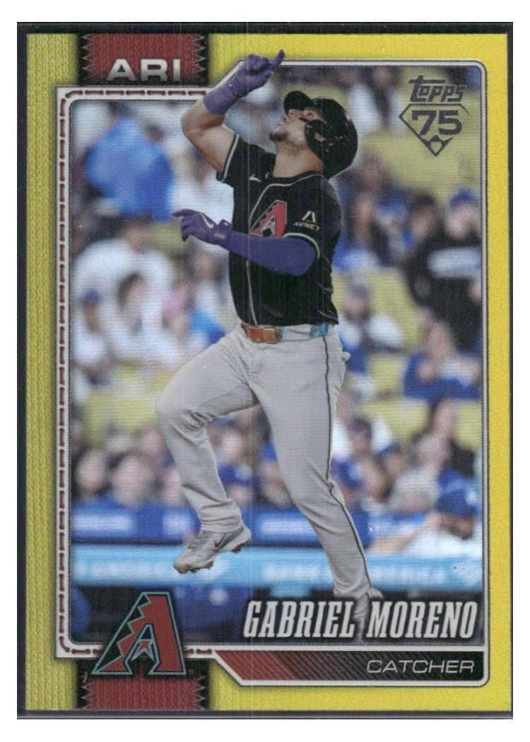 2026 Topps Base Set Gabriel Moreno Yellow Rainbow #71 card