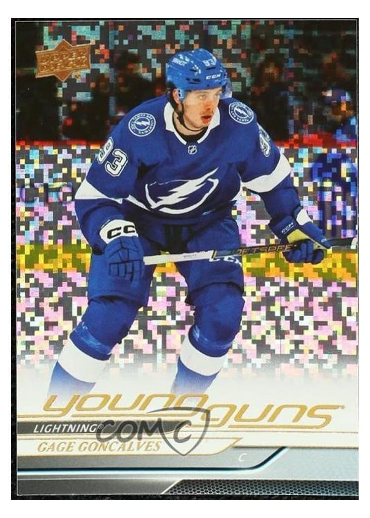 2024-25 Upper Deck Base Set Gage Goncalves Speckled Rainbow #247