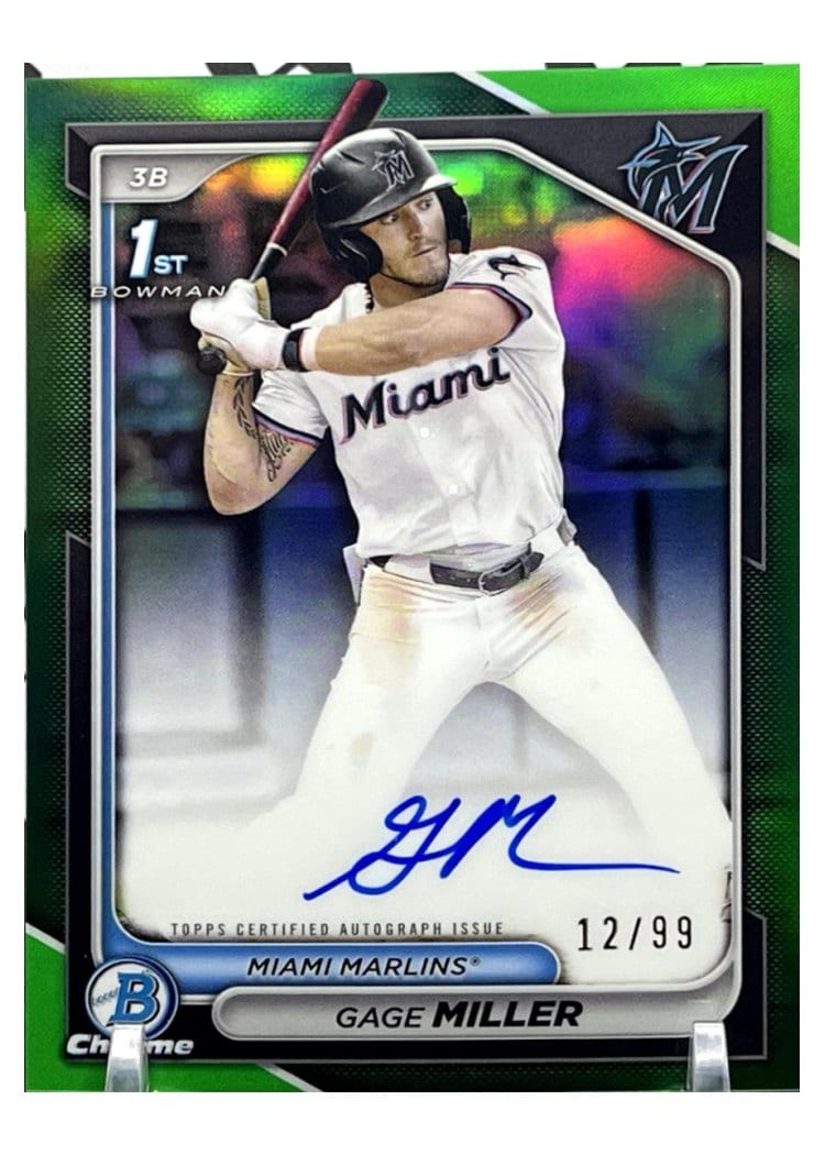 2024 Bowman Draft Chrome Prospect Autographs Gage Miller #CPA-GM card