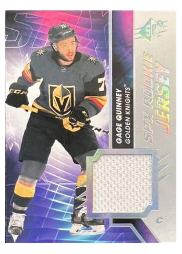 2020-21 SPx Rookie Jersey Gage Quinney #RJ-GQ card
