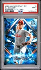 2025 Bowman Draft Sapphire Sapphire Selections Gage Wood #SS-10 card