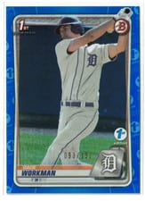 2020 Bowman Draft 1st Edition Gage Workman #BD-33 card