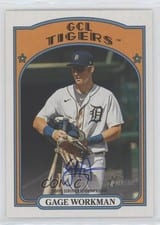 2021 Topps Heritage Minor League Real One Autographs Gage Workman #ROA-GW card