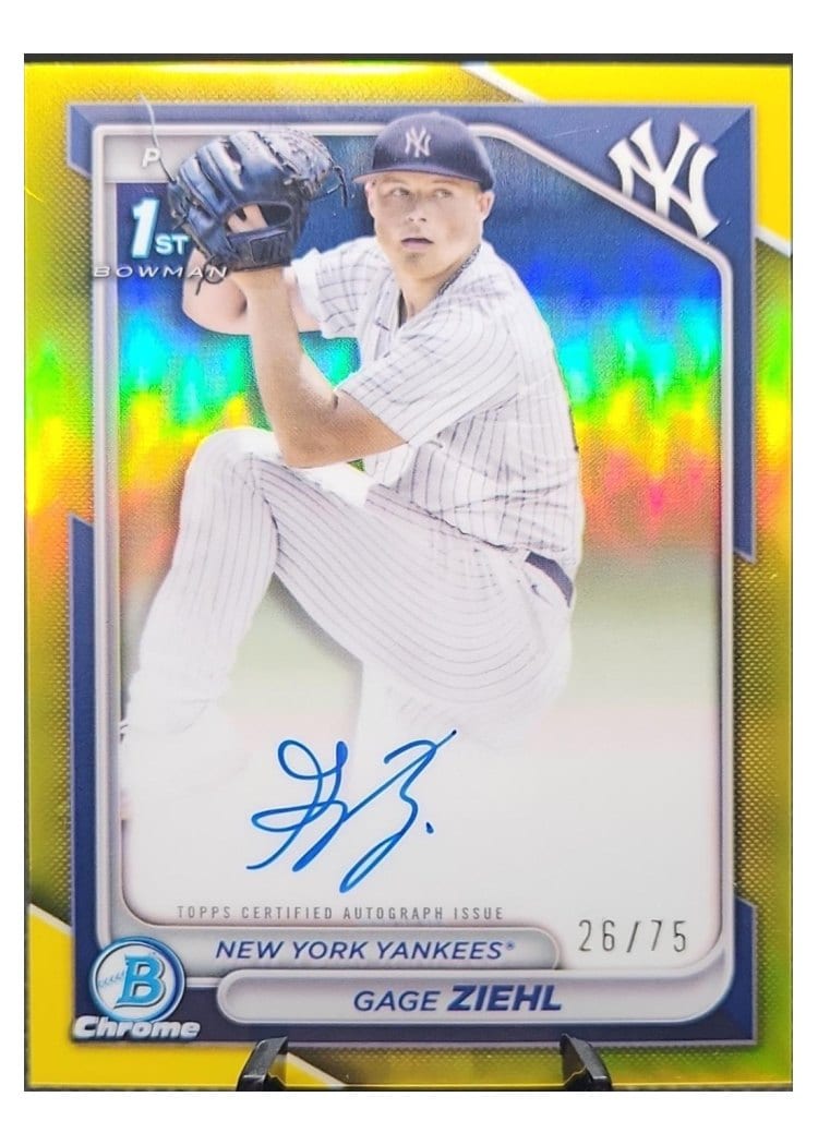 2024 Bowman Draft Chrome Prospect Autographs Gage Ziehl #CPA-GZ card