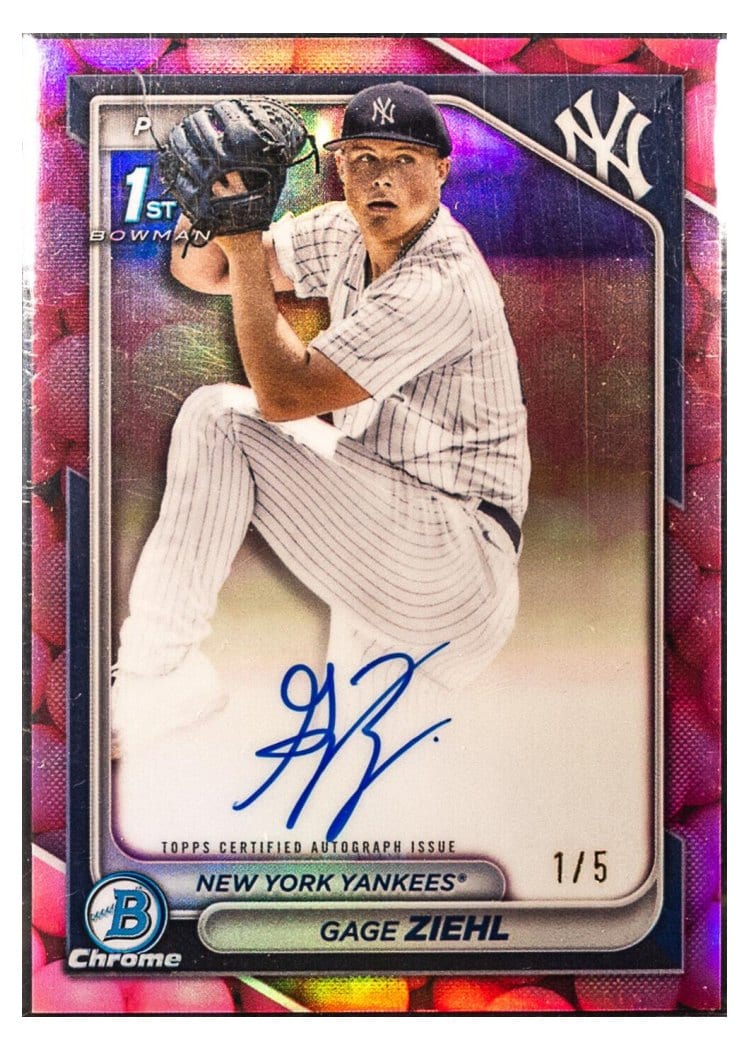 2024 Bowman Draft Chrome Prospect Autographs Gage Ziehl #CPA-GZ card