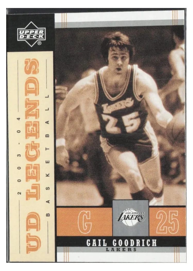 2003 Upper Deck Legends Throwback Gail Goodrich #34 card
