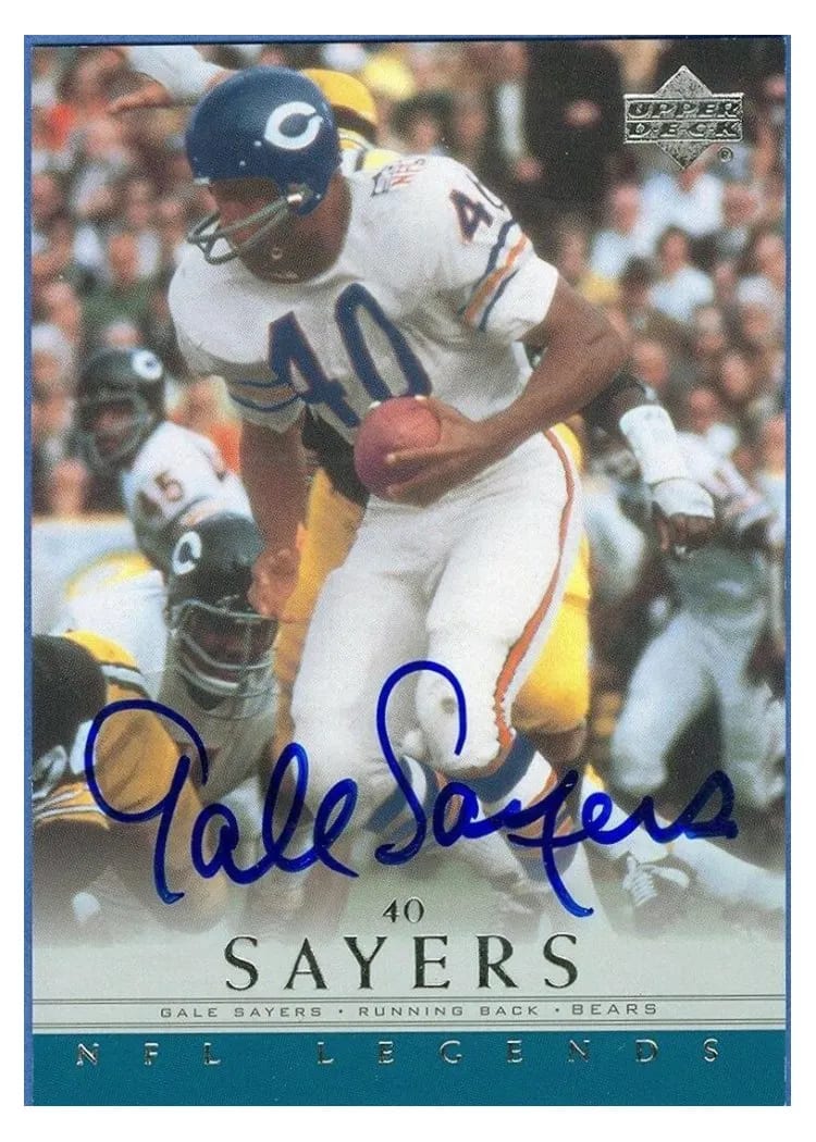 2000 Upper Deck Legends Autographs Gale Sayers card