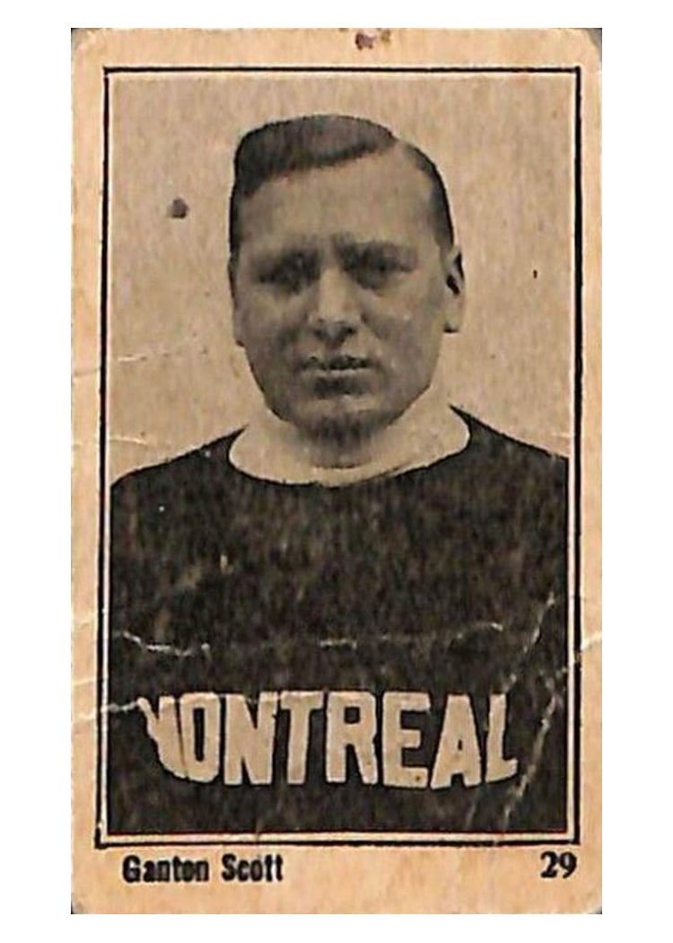 1924 V130 Maple Crispette Ganton Scott #29 card