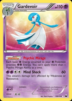 2012 Dark Explorers Gardevoir #109 card