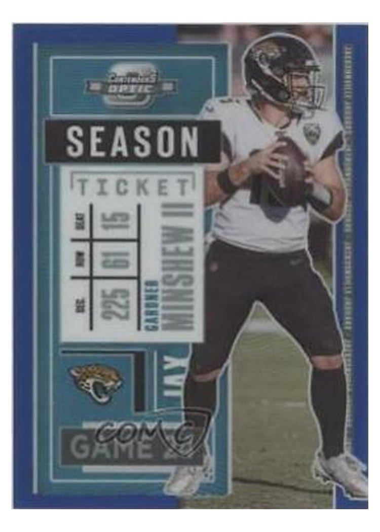 2020 Panini Contenders Optic Gardner Minshew II Blue #27 card