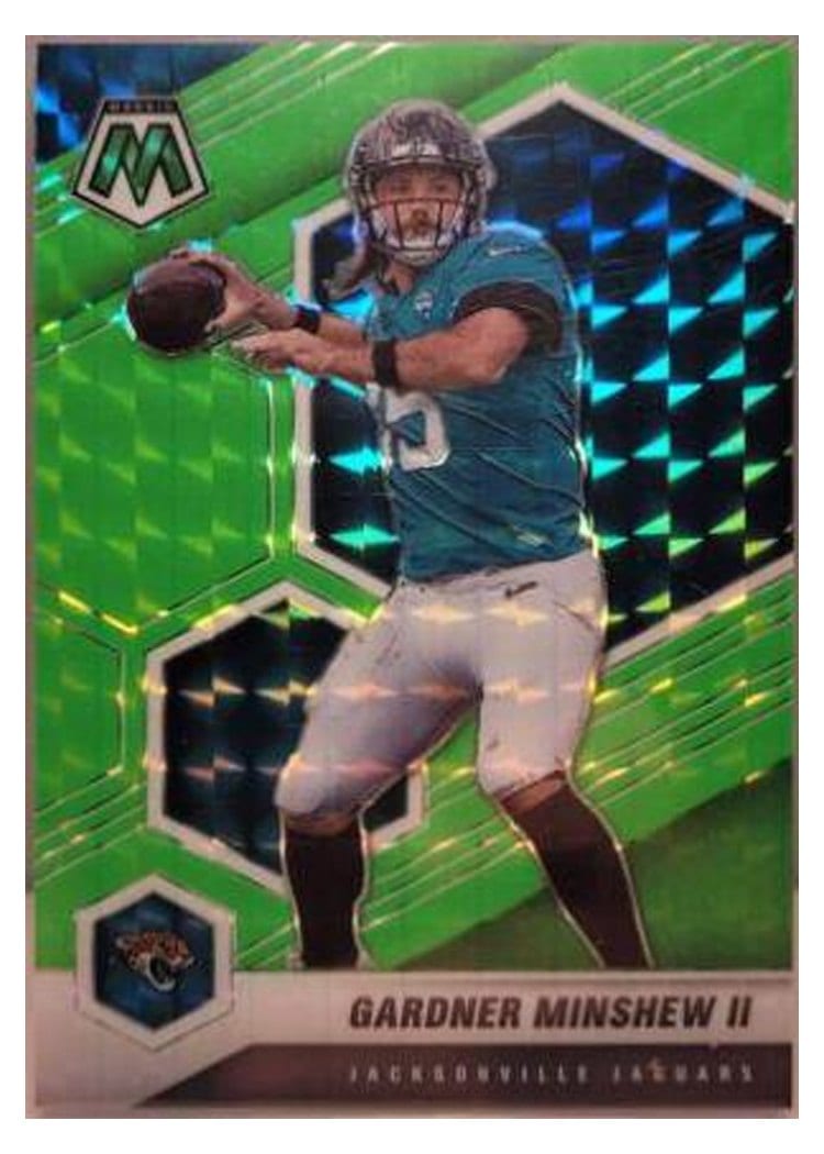 2021 Panini Mosaic Base Set Gardner Minshew II Green Fluorescent #98 card
