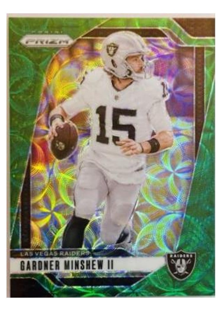 2024 Panini Prizm Base Set Gardner Minshew II Green Scope #148 card