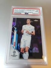 2019 Topps Chrome UEFA Champions League Sapphire Gareth Bale Purple #64 card