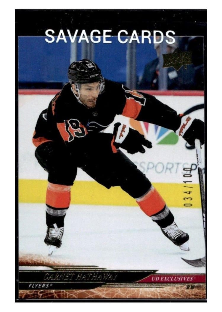 2024-25 Upper Deck Base Set Garnet Hathaway Exclusive #375 card