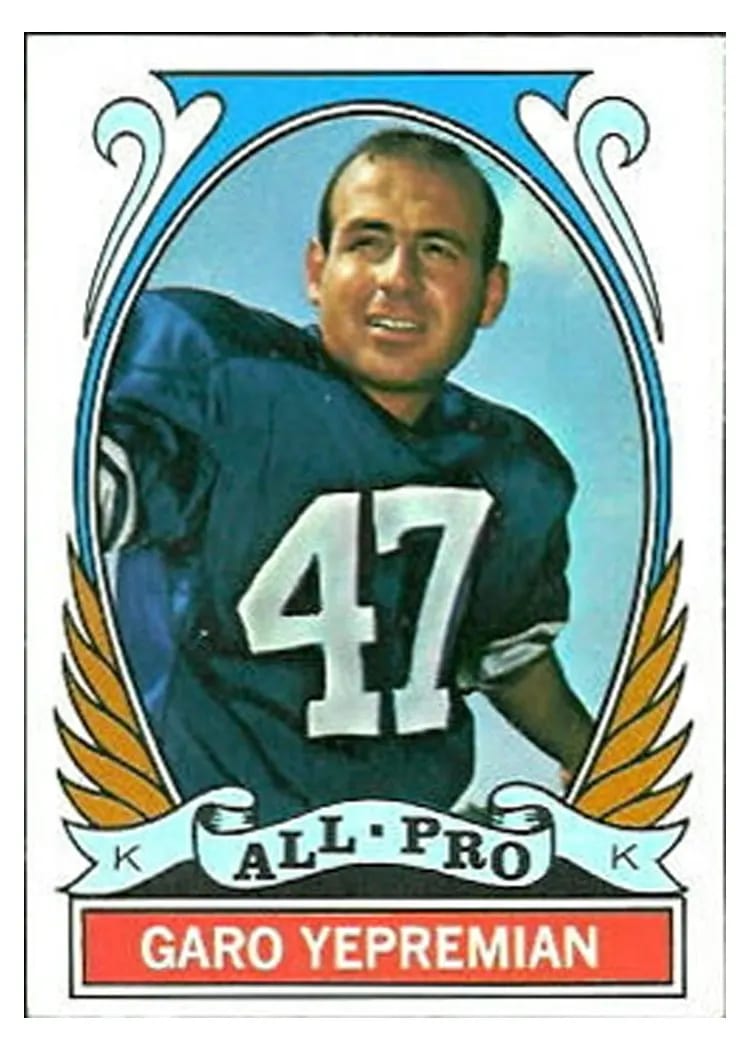 1972 Topps Garo Yepremian All Pro #275 card