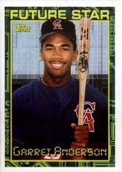 1994 Topps Base Set Garret Anderson #84 card