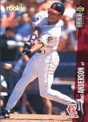 1996 Collector's Choice Base Set Garret Anderson #69 card