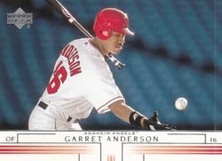 2002 Upper Deck Base Set Garret Anderson #547 card