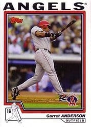 2004 Topps Base Set Garret Anderson #430 card