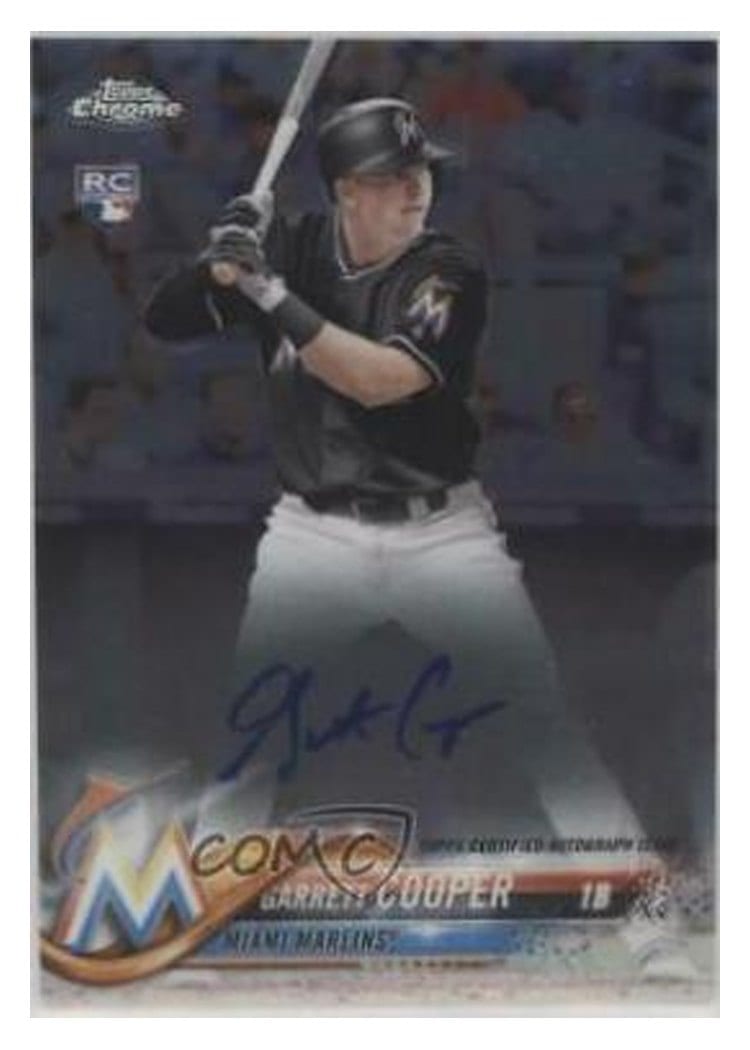 2018 Topps Chrome Rookie Autographs Garrett Cooper #RA-GC card