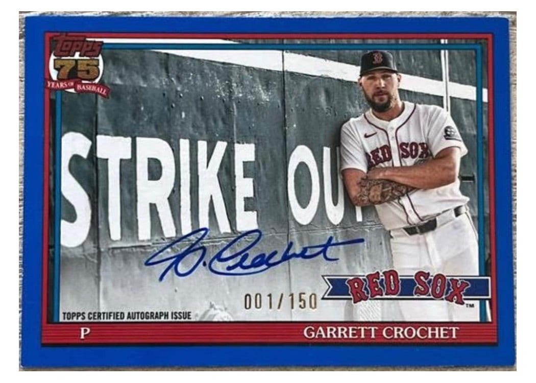 2026 Topps 1991 Topps Autographs Garrett Crochet #91AU-GC card