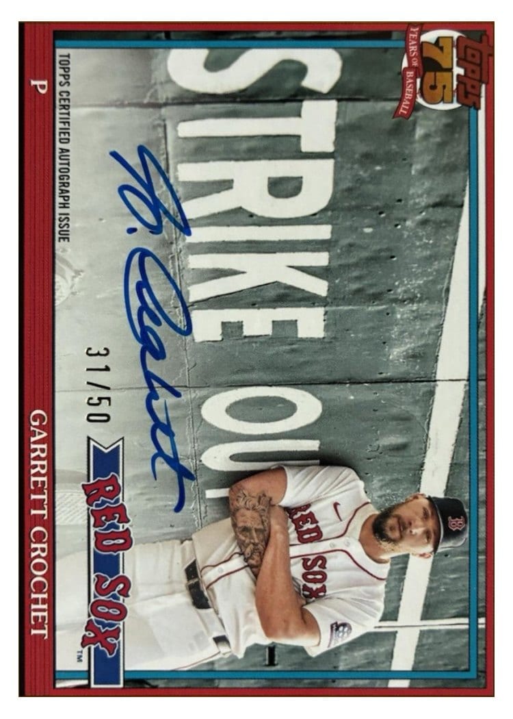 2026 Topps 1991 Topps Autographs Garrett Crochet #91AU-GC card