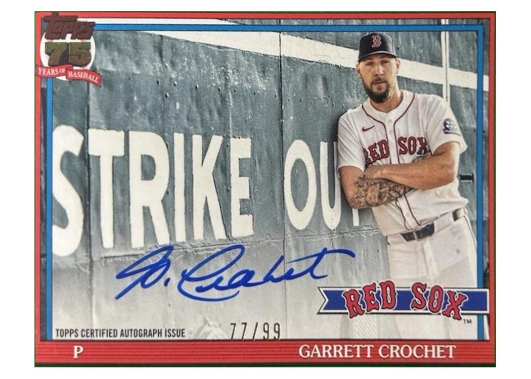 2026 Topps 1991 Topps Autographs Garrett Crochet #91AU-GC card