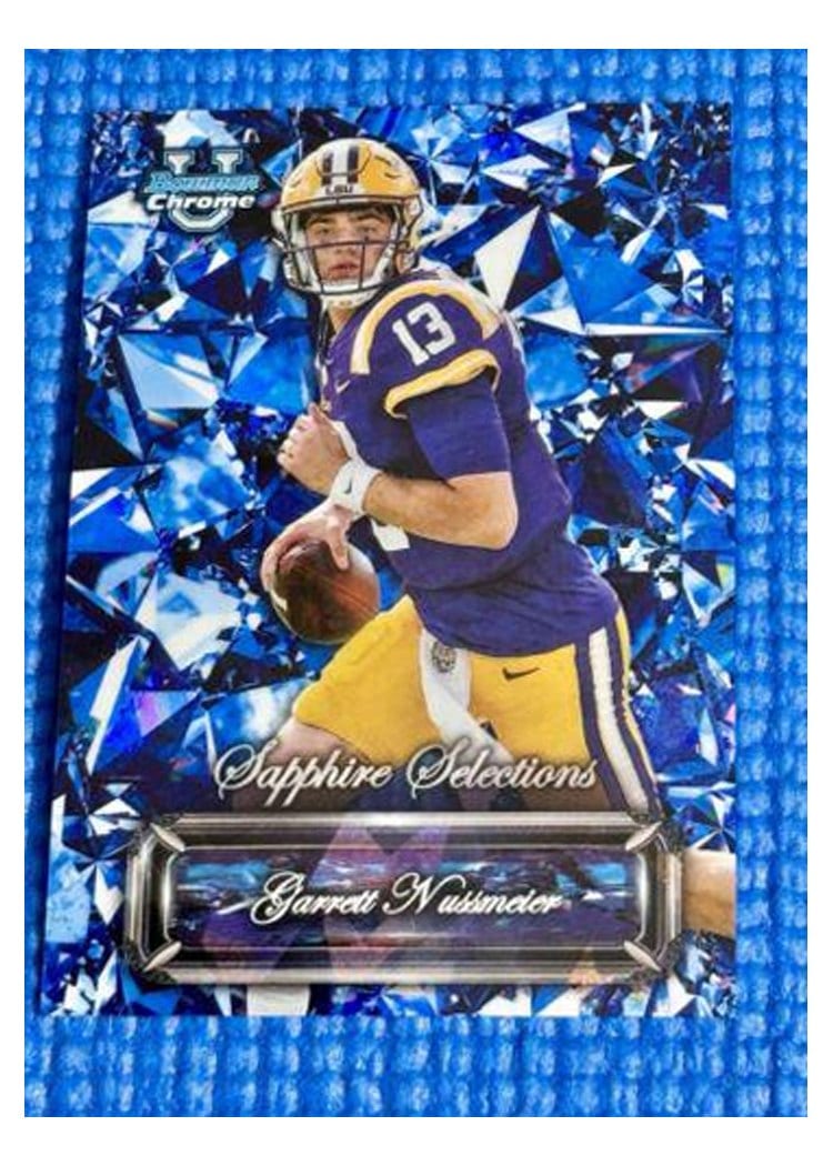 2024 Bowman University Chrome Sapphire Sapphire Selections Set Garrett Nussmeier #SS-16 card