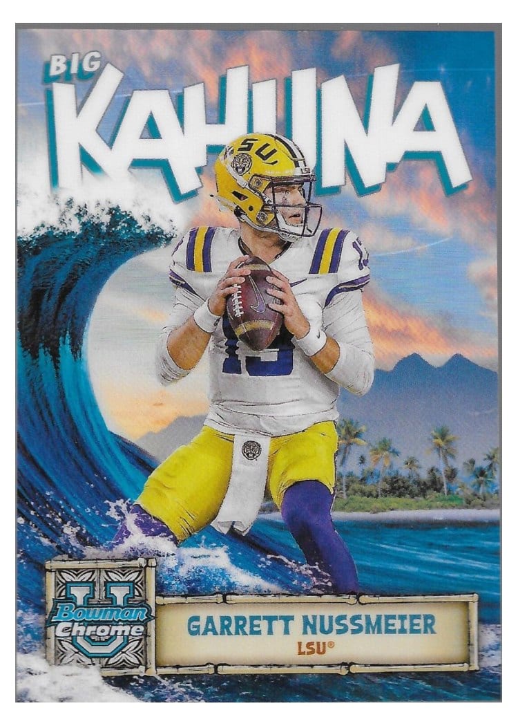 2024 Bowman University Chrome The Big Kahuna Set Garrett Nussmeier #BK-14 card