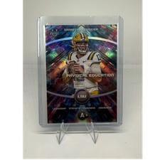 2025 Bowman University Chrome Physical Education Refractor Garrett Nussmeier #PE-4 card
