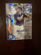 2020 Topps Chrome Update Autograph Garrett Stubbs #USA-GS card