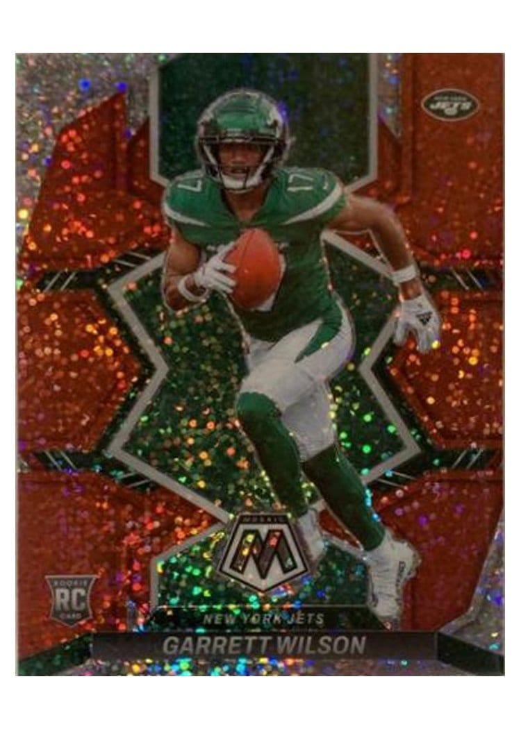 2022 Panini Mosaic Garrett Wilson Red Sparkle #311 card