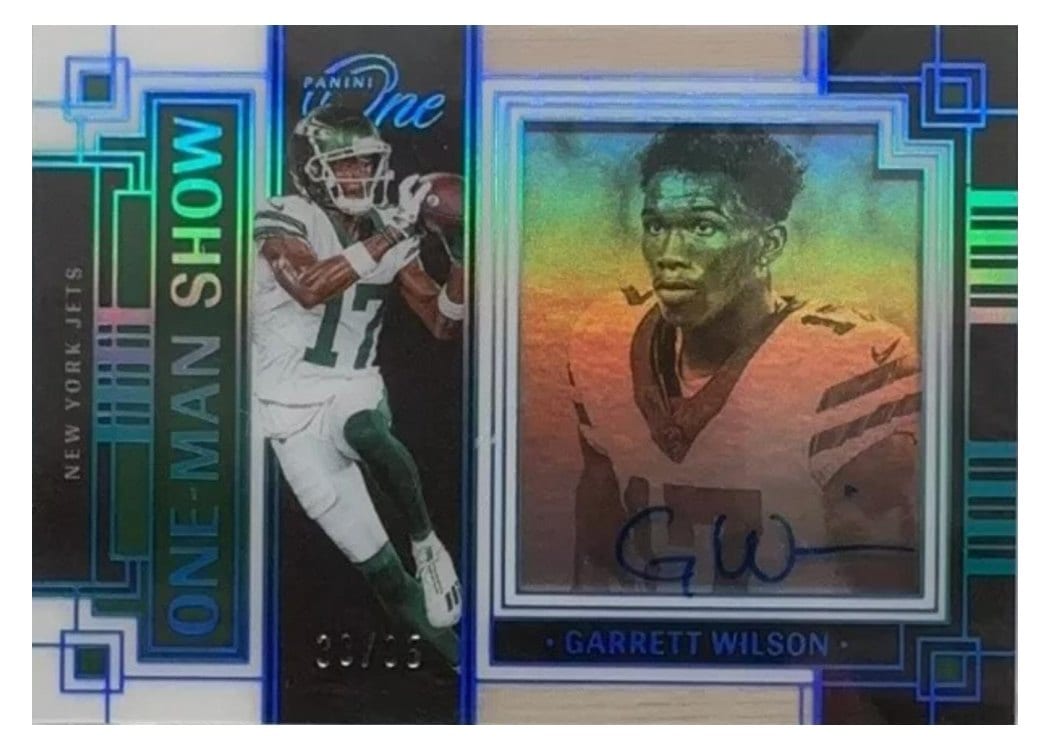 2023 Panini One One Man Show Garrett Wilson #168 card