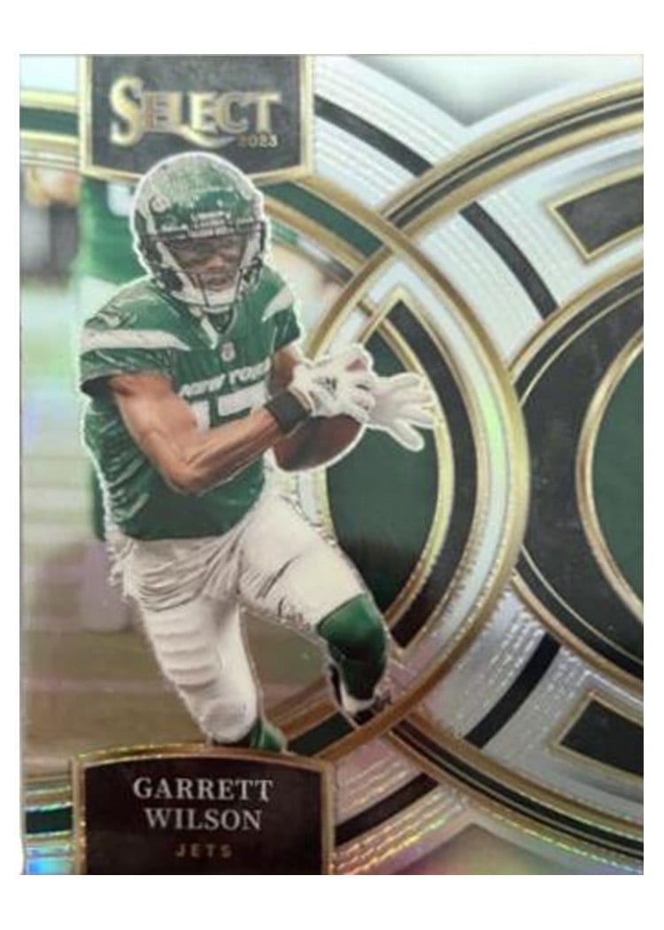 2023 Panini Select Base Set Garrett Wilson Silver Prizm #115 card