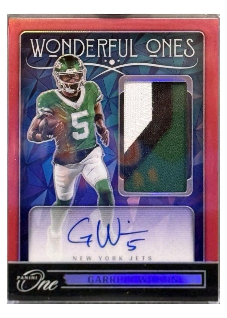2024 Panini One Wonderful Ones Autographs Garrett Wilson #364 card