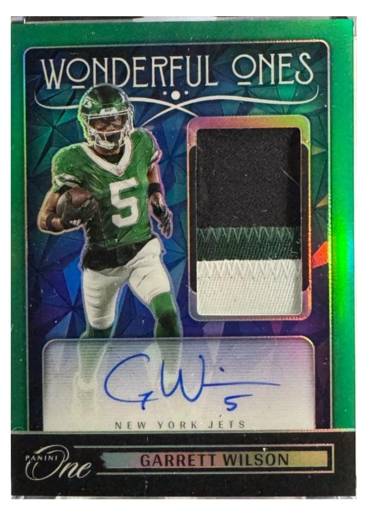 2024 Panini One Wonderful Ones Autographs Garrett Wilson #364 card