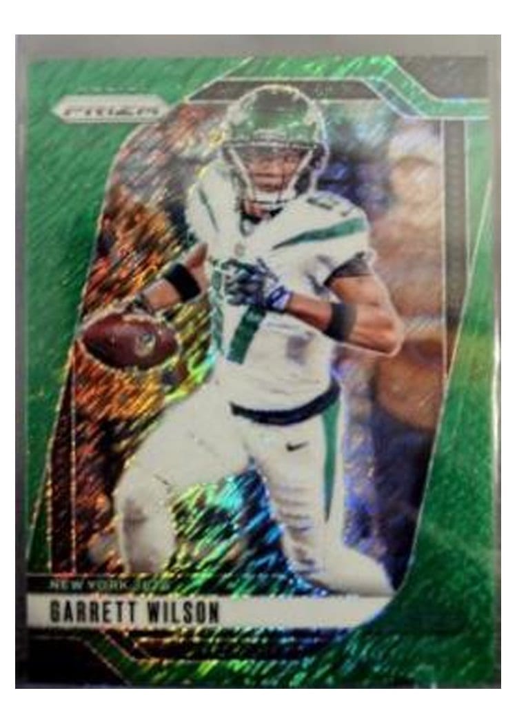 2024 Panini Prizm Base Set Garrett Wilson Green Shimmer #224 card