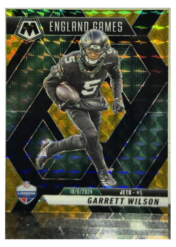 2025 Panini Mosaic Base Set Garrett Wilson Choice Black Gold #23 card