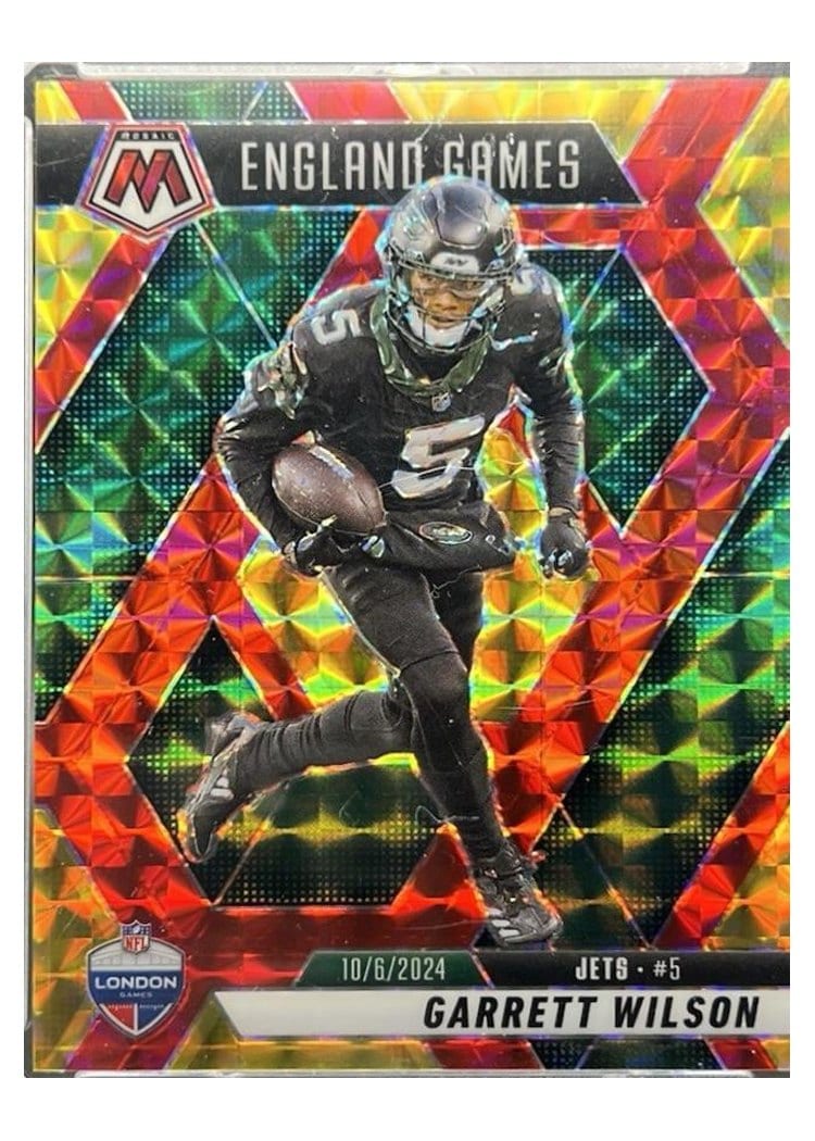 2025 Panini Mosaic Base Set Garrett Wilson Choice Red #252 card