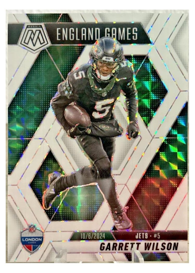 2025 Panini Mosaic Base Set Garrett Wilson White #252 card