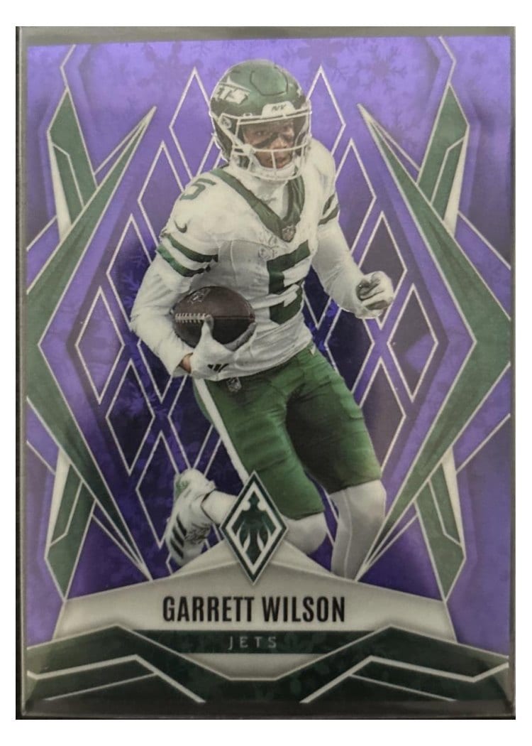 2025 Panini Phoenix Base Set Garrett Wilson Purple Hyper #52 card